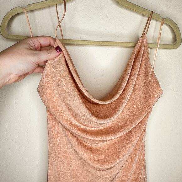 NWT MISHA REVOLVE Celestine Pink Champagne Convertible Formal Gown Maxi Dress 4 - Picture 5 of 15